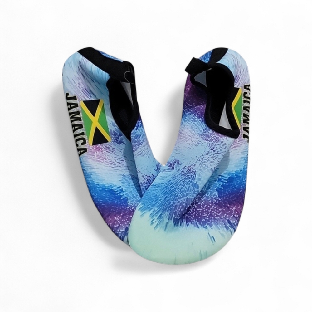 Blue and Purple Women's Swim Slippers